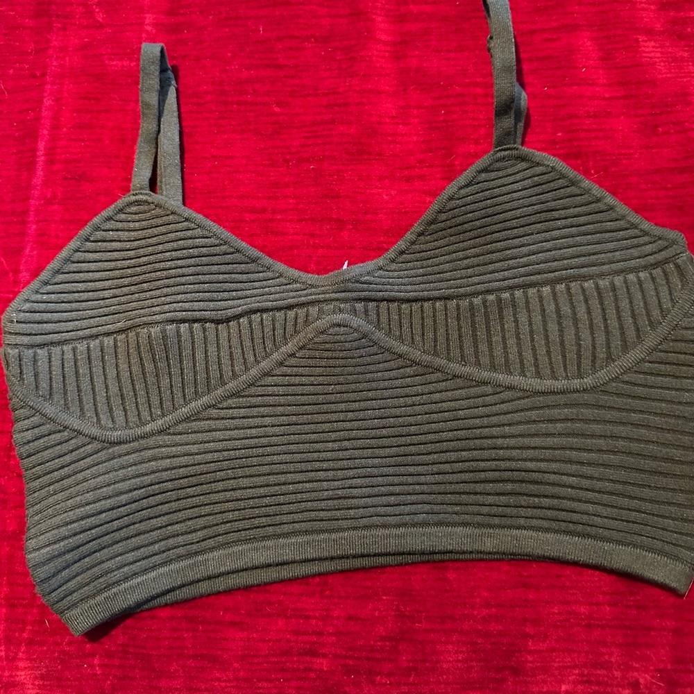 Aerie Ribbed Sweater Tank/Bralette top